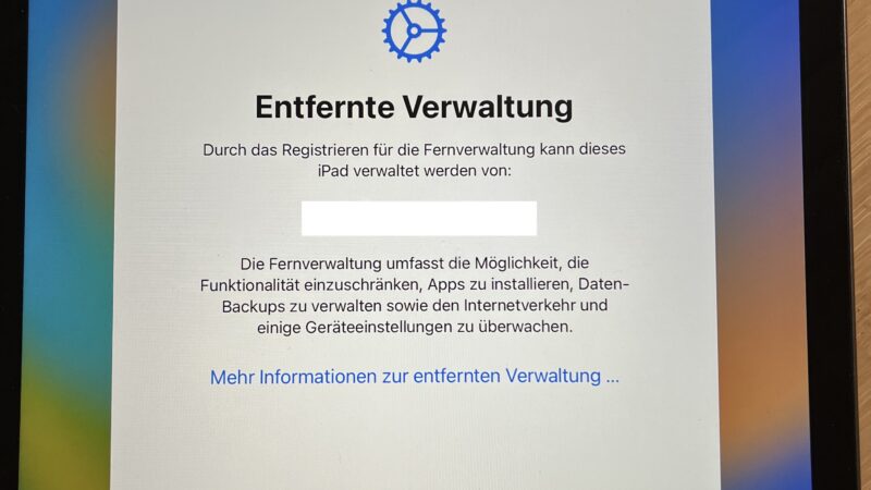 MDM Profil von iOS Gerät entfernen – ohne App, iOS/iPadOS 18+